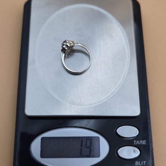 Size 5 Sterling Silver Small Oval Amethyst Gem Band Ring A5425 - Picture 9 of 9